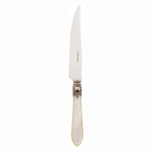 OXFORD ANTIQUE GOLD-PLATED RING 6 STEAK KNIVES - Ivory