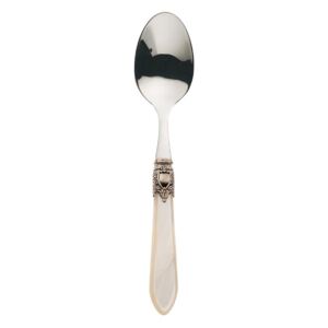 OXFORD ANTIQUE GOLD-PLATED RING 6 COFFEE & TEA SPOONS - Ivory
