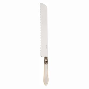 OXFORD ANTIQUE GOLD-PLATED RING BREAD KNIFE - Ivory