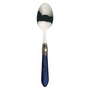 OXFORD OLD SILVER-PLATED RING 6 COFFEE & TEA SPOONS - Blue