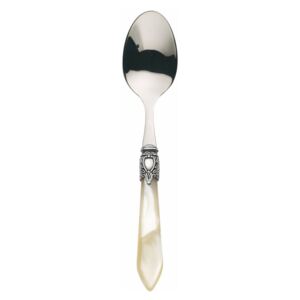 OXFORD OLD SILVER-PLATED RING 6 COFFEE & TEA SPOONS - Ivory