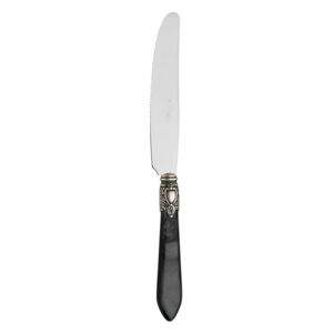 OXFORD OLD SILVER-PLATED RING 6 DESSERT & FRUIT SMALL KNIVES - Black