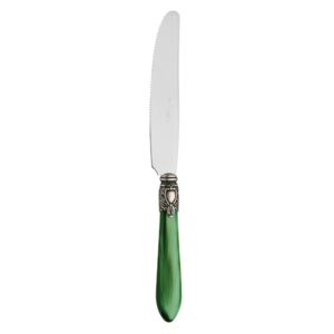OXFORD OLD SILVER-PLATED RING 6 DESSERT & FRUIT SMALL KNIVES - Green