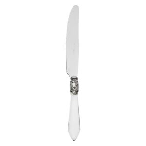 OXFORD OLD SILVER-PLATED RING 6 DESSERT & FRUIT SMALL KNIVES - Transparent