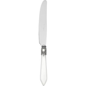 OXFORD OLD SILVER-PLATED RING 6 DESSERT & FRUIT SMALL KNIVES - White