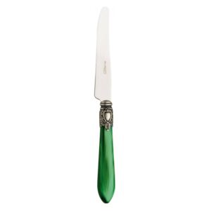 OXFORD OLD SILVER-PLATED RING 6 DESSERT KNIVES - Green