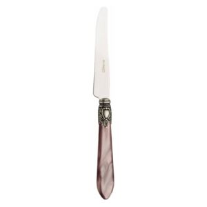 OXFORD OLD SILVER-PLATED RING 6 DESSERT KNIVES - Lilac