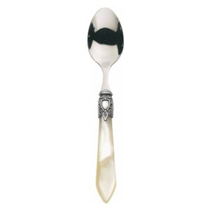 OXFORD OLD SILVER-PLATED RING 6 DESSERT SPOONS - Ivory