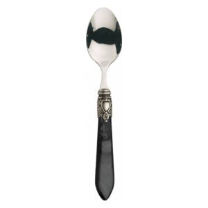 OXFORD OLD SILVER-PLATED RING 6 DESSERT SPOONS - Black