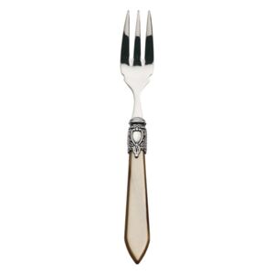 OXFORD OLD SILVER-PLATED RING 6 FISH FORKS - Onyx