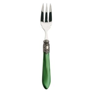 OXFORD OLD SILVER-PLATED RING 6 FISH FORKS - Green