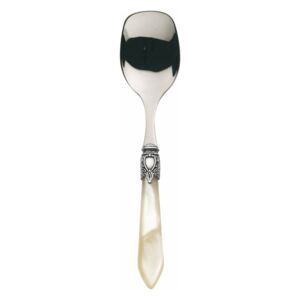 OXFORD OLD SILVER-PLATED RING 6 ICE CREAM SPOONS - Ivory