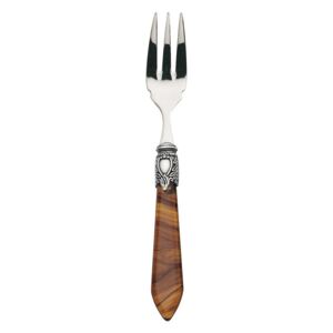 OXFORD OLD SILVER-PLATED RING 6 FISH FORKS - Tortoiseshell