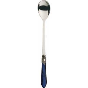 OXFORD OLD SILVER-PLATED RING 6 LONG DRINK SPOONS - Blue