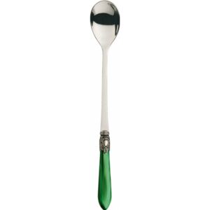 OXFORD OLD SILVER-PLATED RING 6 LONG DRINK SPOONS - Green