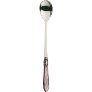 OXFORD OLD SILVER-PLATED RING 6 LONG DRINK SPOONS - Lilac