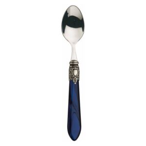 OXFORD OLD SILVER-PLATED RING 6 MOCHA SPOONS - Blue