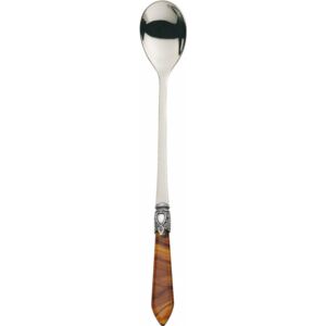 OXFORD OLD SILVER-PLATED RING 6 LONG DRINK SPOONS - Tortoiseshell