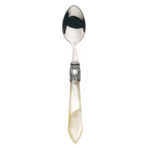 OXFORD OLD SILVER-PLATED RING 6 MOCHA SPOONS - Ivory