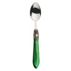 OXFORD OLD SILVER-PLATED RING 6 MOCHA SPOONS - Green
