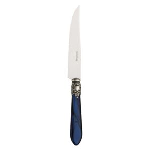 OXFORD OLD SILVER-PLATED RING 6 STEAK KNIVES - Blue