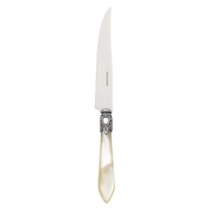 OXFORD OLD SILVER-PLATED RING 6 STEAK KNIVES - Ivory
