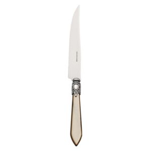 OXFORD OLD SILVER-PLATED RING 6 STEAK KNIVES - Onyx