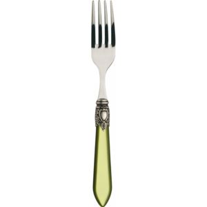 OXFORD OLD SILVER-PLATED RING 6 TABLE FORKS - Silky Green