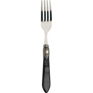 OXFORD OLD SILVER-PLATED RING 6 TABLE FORKS - Black