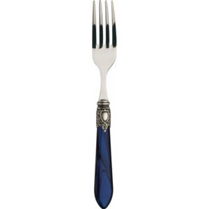 OXFORD OLD SILVER-PLATED RING 6 TABLE FORKS - Blue