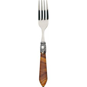OXFORD OLD SILVER-PLATED RING 6 TABLE FORKS - Tortoiseshell