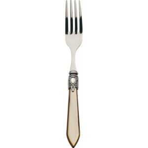OXFORD OLD SILVER-PLATED RING 6 TABLE FORKS - Onyx