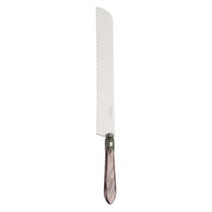 OXFORD OLD SILVER-PLATED RING BREAD KNIFE - Lilac