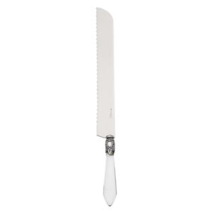 OXFORD OLD SILVER-PLATED RING BREAD KNIFE - Transparent