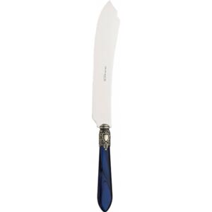 OXFORD OLD SILVER-PLATED RING CAKE & DESSERT KNIFE - Blue