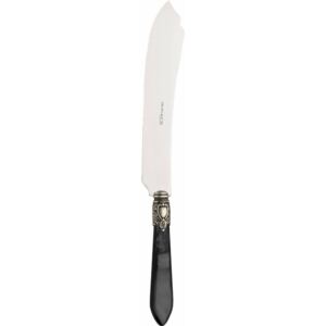 OXFORD OLD SILVER-PLATED RING CAKE & DESSERT KNIFE - Black