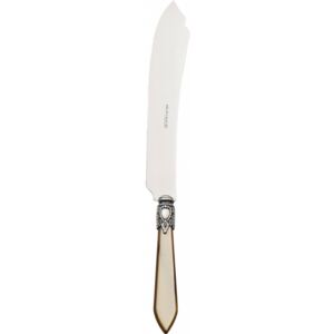 OXFORD OLD SILVER-PLATED RING CAKE & DESSERT KNIFE - Onyx