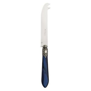 OXFORD OLD SILVER-PLATED RING CHEESE 2 POINTS "DEER" KNIFE - Blue