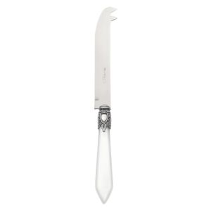 OXFORD OLD SILVER-PLATED RING CHEESE 2 POINTS "DEER" KNIFE - White