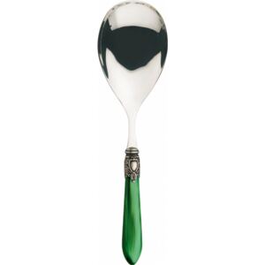 OXFORD OLD SILVER-PLATED RING RICE SERVING SPOON - Green