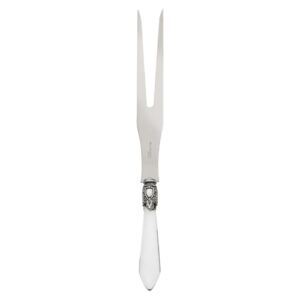 OXFORD OLD SILVER-PLATED RING ROAST CARVING FORK - Transparent
