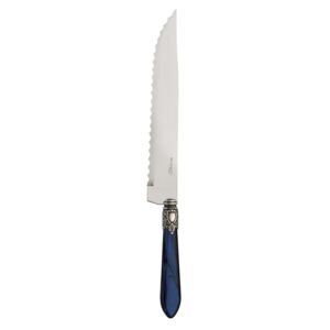 OXFORD OLD SILVER-PLATED RING ROAST CARVING KNIFE - Blue