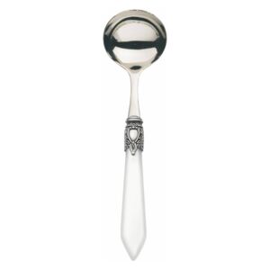 OXFORD OLD SILVER-PLATED RING SAUCE AND GRAVY LADLE - Transparent