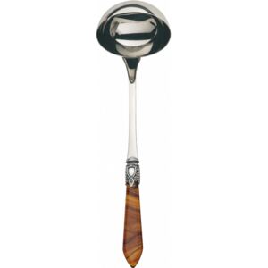OXFORD OLD SILVER-PLATED RING SOUP LADLE - Tortoiseshell