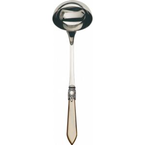 OXFORD OLD SILVER-PLATED RING SOUP LADLE - Onyx