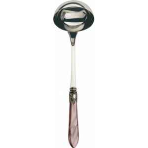 OXFORD OLD SILVER-PLATED RING SOUP LADLE - Lilac