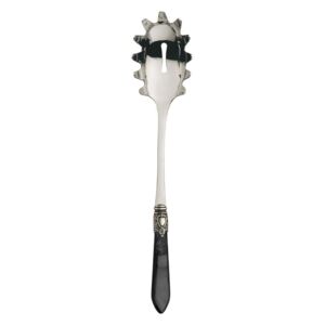 OXFORD OLD SILVER-PLATED RING SPAGHETTI SCOOP - Black
