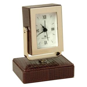 THESIUS BROWN TABLE CLOCK