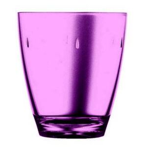 UNO POLYCARBONATE 33CL GLASS SET - Amethyst