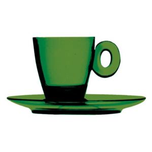 UNO POLYCARBONATE ESPRESSO CUPS SET - Emerald